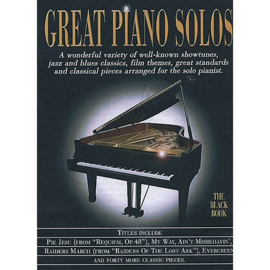 Great Piano Solos Black Edition