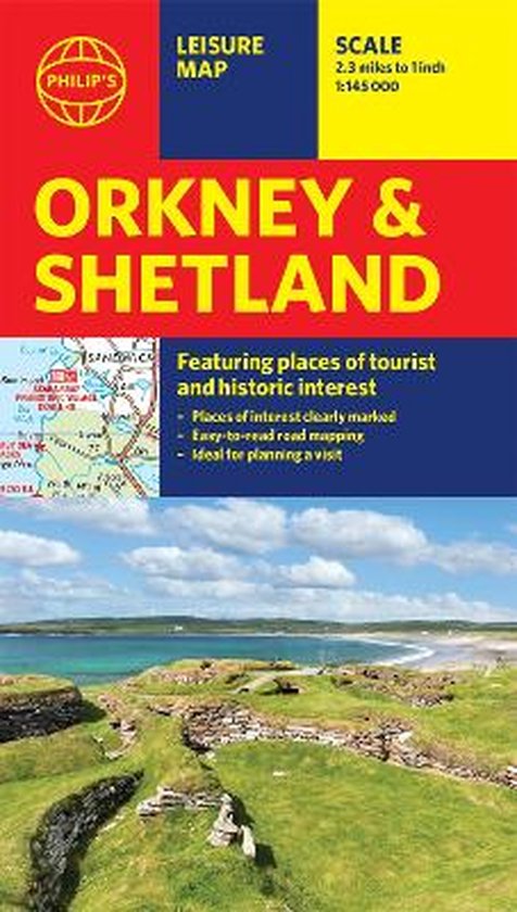 Philip's Red Books- Philip's Orkney and Shetland: Leisure and Tourist Map