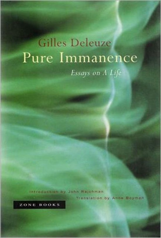 Pure Immanence Essays On A Life