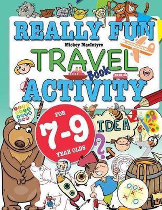 Really Fun Travel Activity Book For 7-9 Year Olds