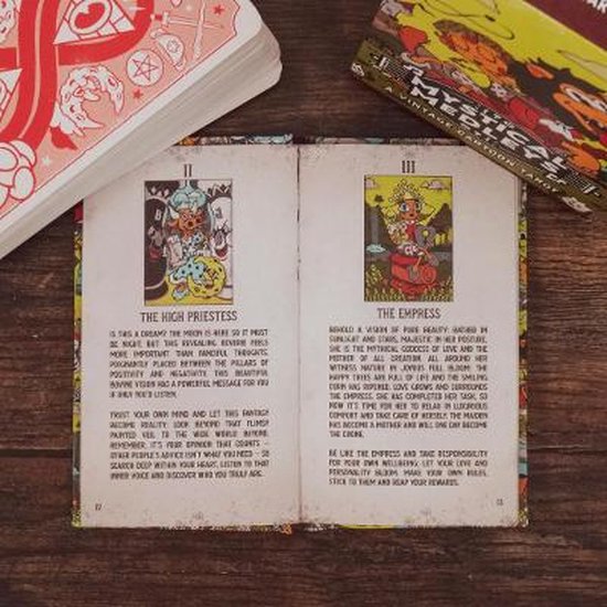 Mystical Medleys: A Vintage Cartoon Tarot