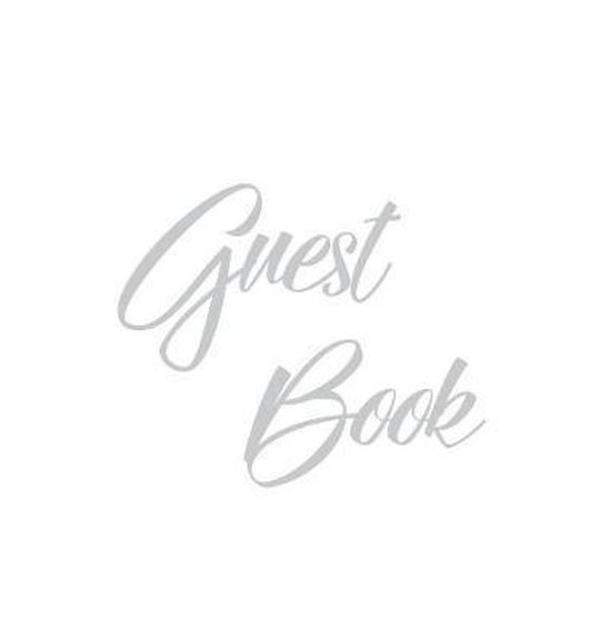 Silver Guest Book, Weddings, Anniversary, Party's, Special Occasions, Memories, Christening, Baptism, Wake, Funeral, Visitors Book, Guests Comments, Vacation Home Guest Book, Beach House Guest Book, Comments Book and Visitor Book (Hardback)