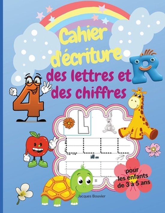 Cahier d'criture des lettres et des chiffres pour les enfants de 3  5 ans