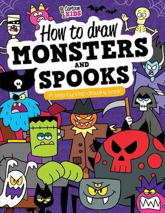 CARTOON KIDS How To Draw MONSTERS and SPOOKS