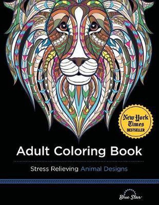 Adult Coloring Book: Stress Relieving Animal Designs