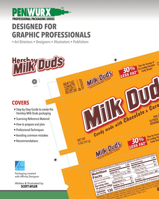 Penwurx Pro Packaging Series Hershey Milk Duds Affinity Designer