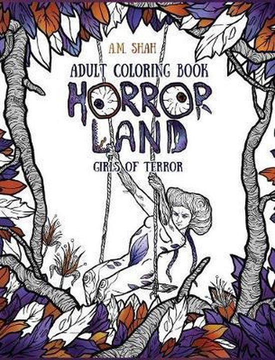 Horror Land- Adult Coloring Book