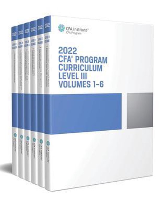 2022 CFA Program Curriculum Level III Box Set