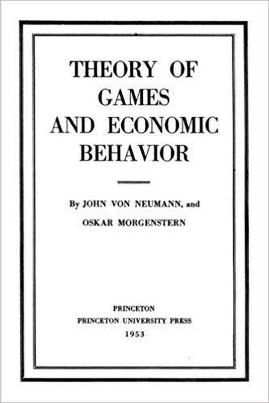 Theory of Games and Economic Behavior