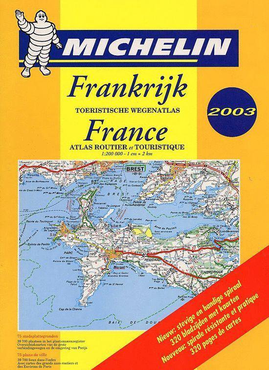 Frankrijk wegenatlas spiraalband (nl ing