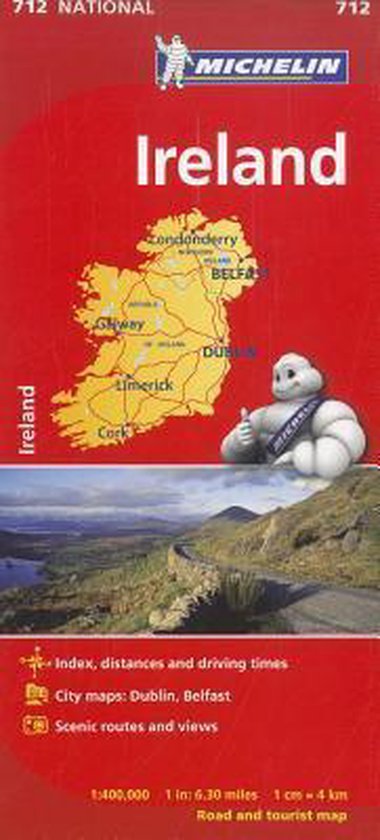 Ireland - Michelin National Map 712