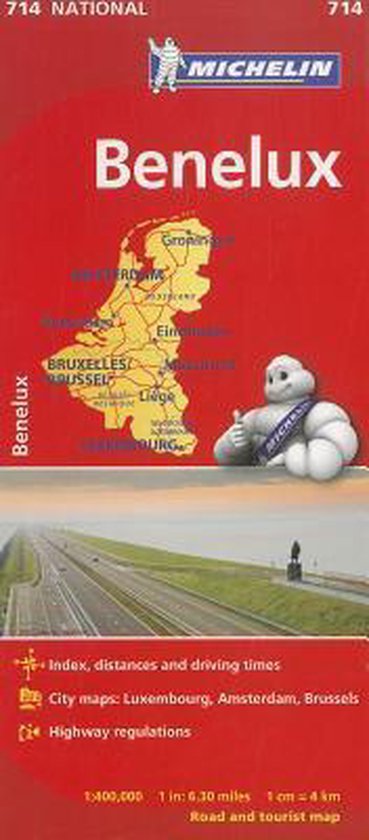 Benelux - Michelin National Map 714