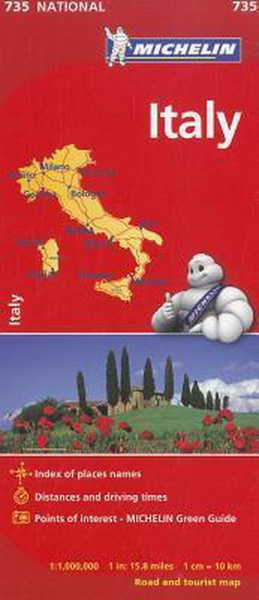 Italy - Michelin National Map 735