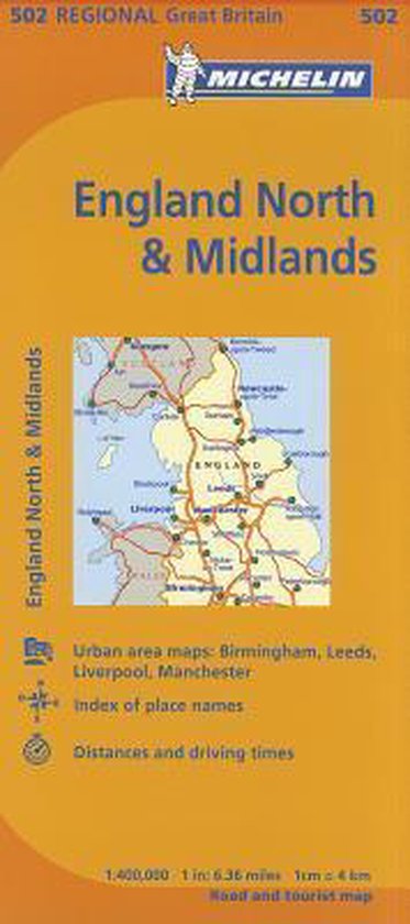 Northern England - Michelin Regional Map 502