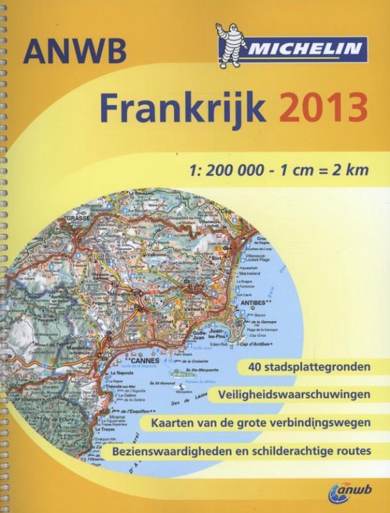 Atlas Michelin ANWB Frankrijk wegenatlas 2013