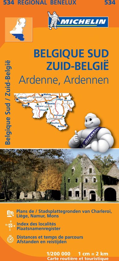 Michelin 534 Belgique Sud, Ardenne - Zuid-België, Ardennen