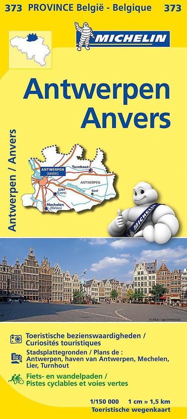 Michelin 373 Province Belgie - Antwerpen Anvers