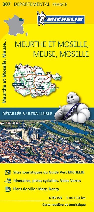 Michelin 307 Meurthe et Moselle,Meuse,Moselle.