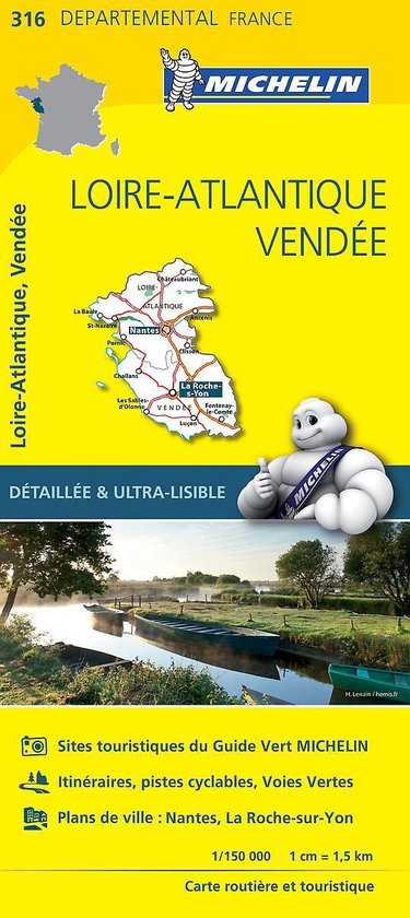 Loire - atlantique / vendee 11316 carte ' local ' ( France ) michelin kaart