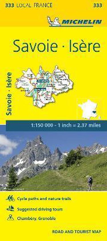 Isere, Savoie - Michelin Local Map 333