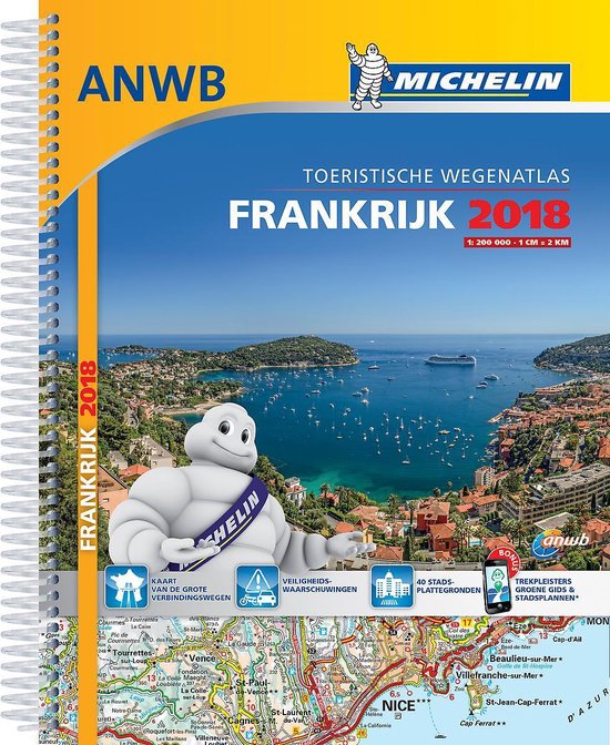 Atlas Michelin ANWB Frankrijk 2018