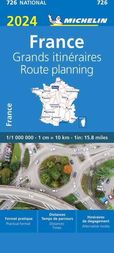 France Route Planning 2024 - Michelin National Map 726