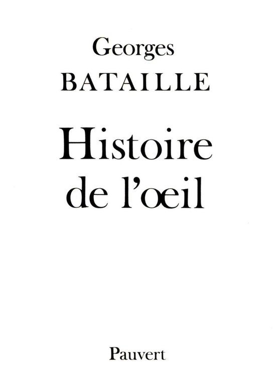 Histoire de l'oeil