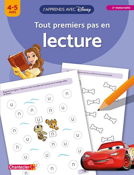 Disney J'apprends avec - Tout premiers pas en lecture (4-5 a.)