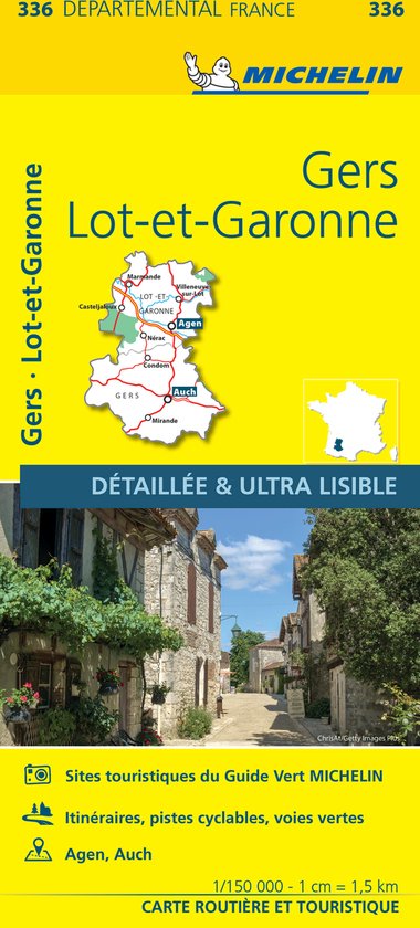 Gers / lot - et - garonne 11336 carte ' local ' ( France ) michelin kaart