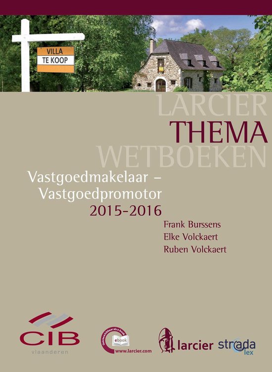 Larcier ThemaWetboeken - Vastgoedmakelaar - Vastgoedpromotor