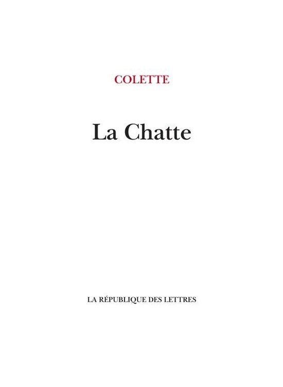 Colette - La Chatte