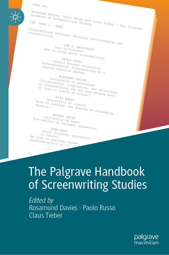 The Palgrave Handbook of Screenwriting Studies