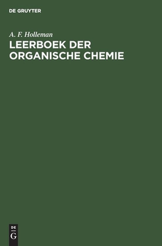 Leerboek Der Organische Chemie