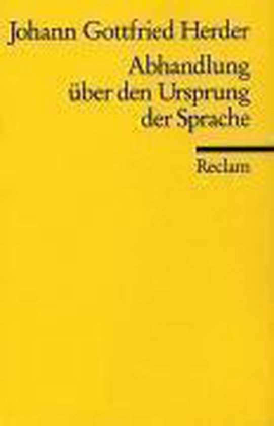 Abhandlungen über den Ursprung der Sprache