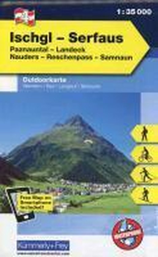 KuF Österreich Outdoorkarte 04 Ischgl - Serfaus 1 : 35 000