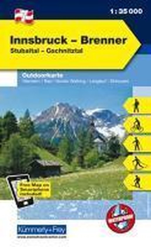 KuF Österreich Outdoorkarte 07 Innsbruck - Brenner 1 : 35 000