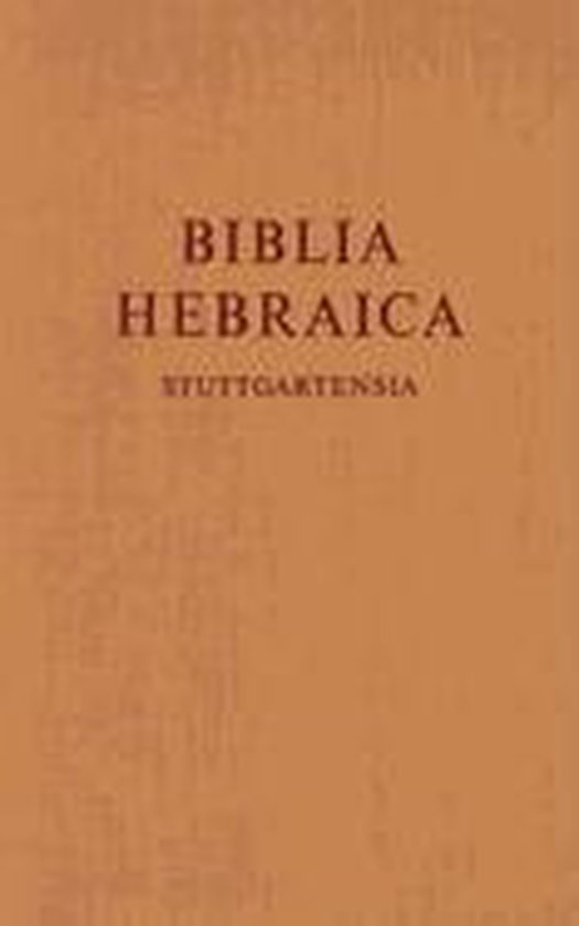 Biblia Hebraica Stuttgartensia. Gesamtausgabe in einem Band