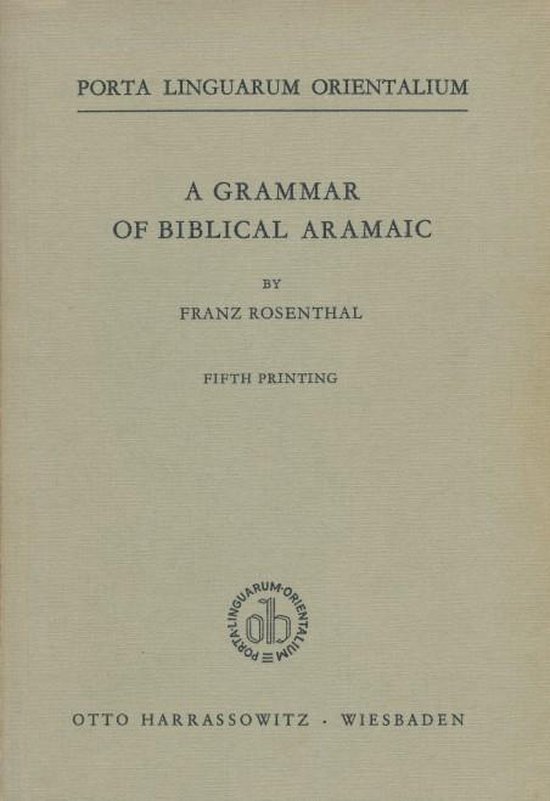 Grammar of Biblical Aramaic