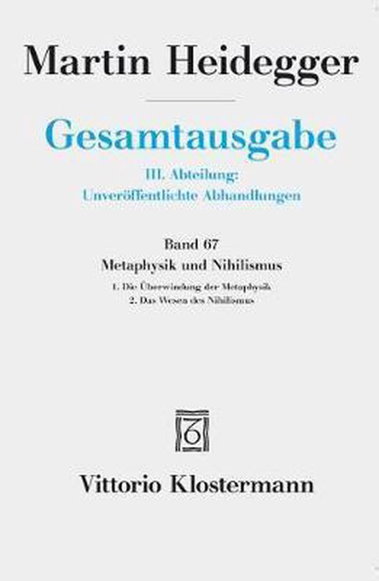 Gesamtausgabe. 4 Abteilungen / 3. Abt