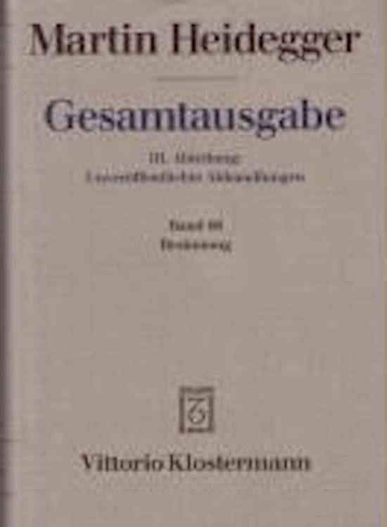 Martin Heidegger, Gesamtausgabe. III. Abteilung