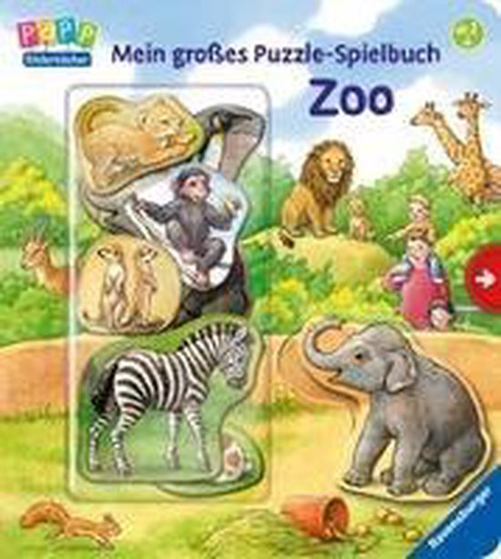 Mein großes Puzzle-Spielbuch Zoo