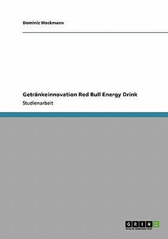 Getränkeinnovation Red Bull Energy Drink