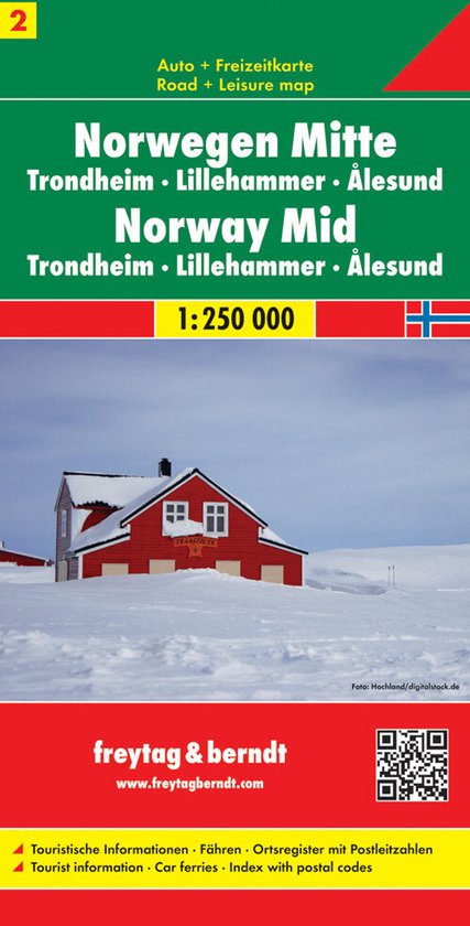 FB Noorwegen blad 2, Midden  Trondheim  Lillehammer  Alesund