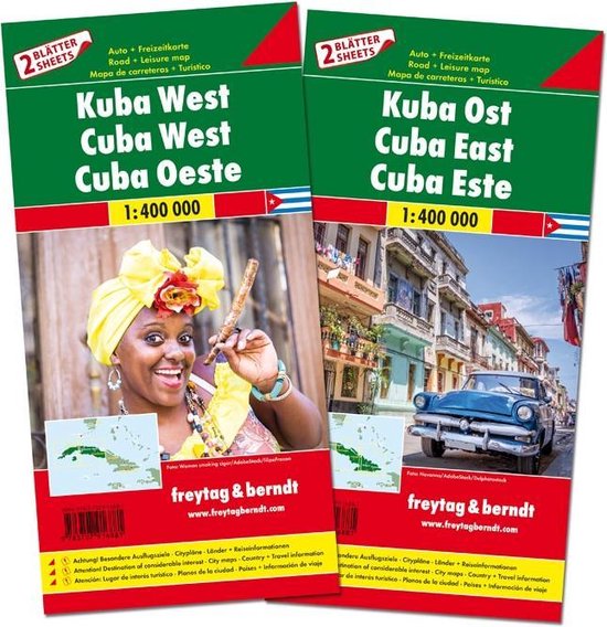 F&B Cuba West en Oost 2-kaartenset