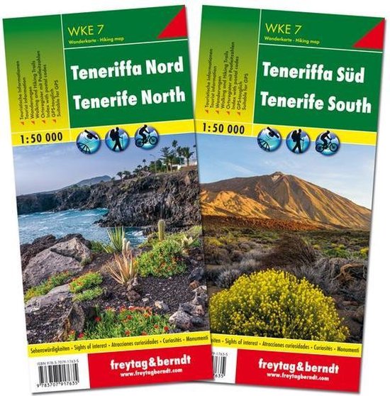 Teneriffa Nord und Süd, Wanderkarten Set 1:50.000