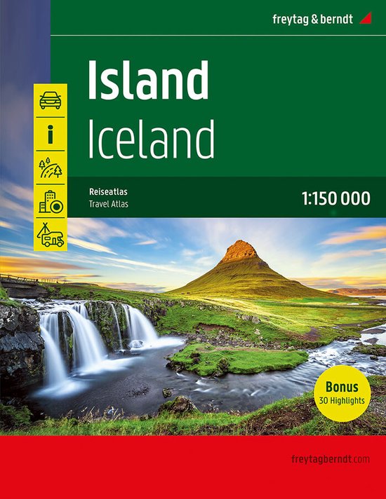 Island Superatlas, Autoatlas 1:150.000, Spiralbindung