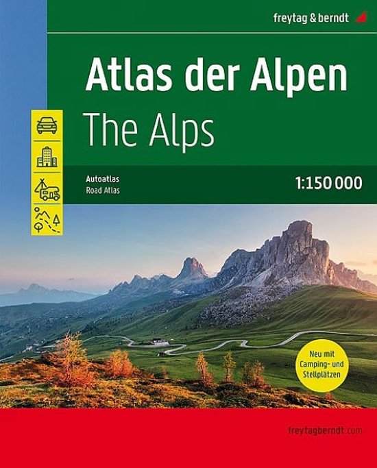 Freytag&Berndt Wegenatlas Alpen 2021 - 2024