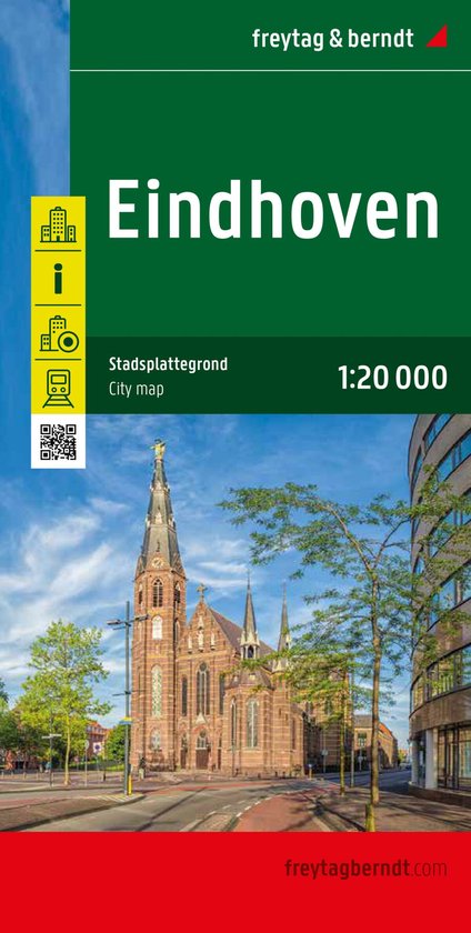 Eindhoven stadsplattegrond F&B 1:20.000