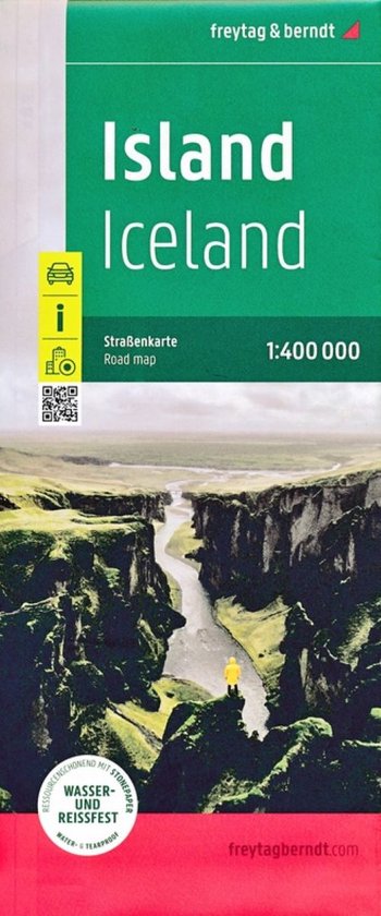 Island, Straßenkarte 1:400.000, freytag & berndt, Softcover