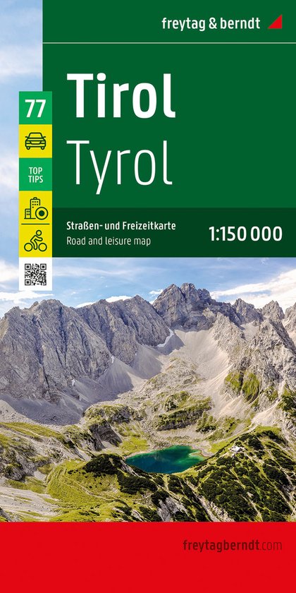 Tirol, Straßen- und Freizeitkarte 1:150.000, freytag & berndt